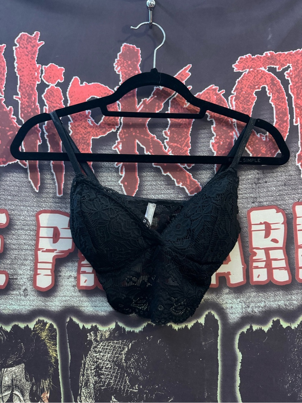 SWS Essentials Black Lace Bralette